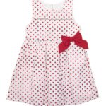 Φόρεμα Αμάνικο Πουά Με Φιόγκο - Babylon Fashion