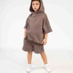 Σετ Φούτερ Ζακέτα Με Φερμουάρ Και Βερμούδα - Minimo